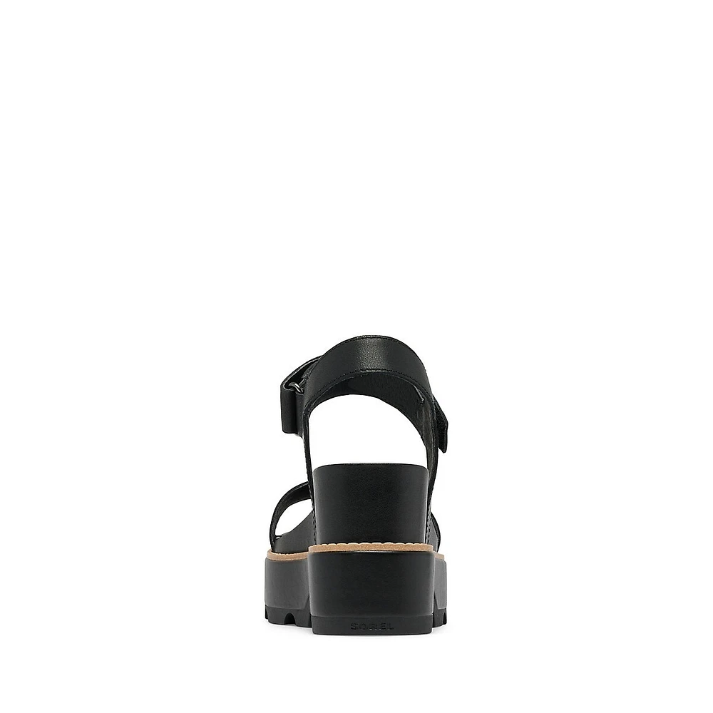 Women's Joanie IV Y-Strap Leather Wedge Sandals