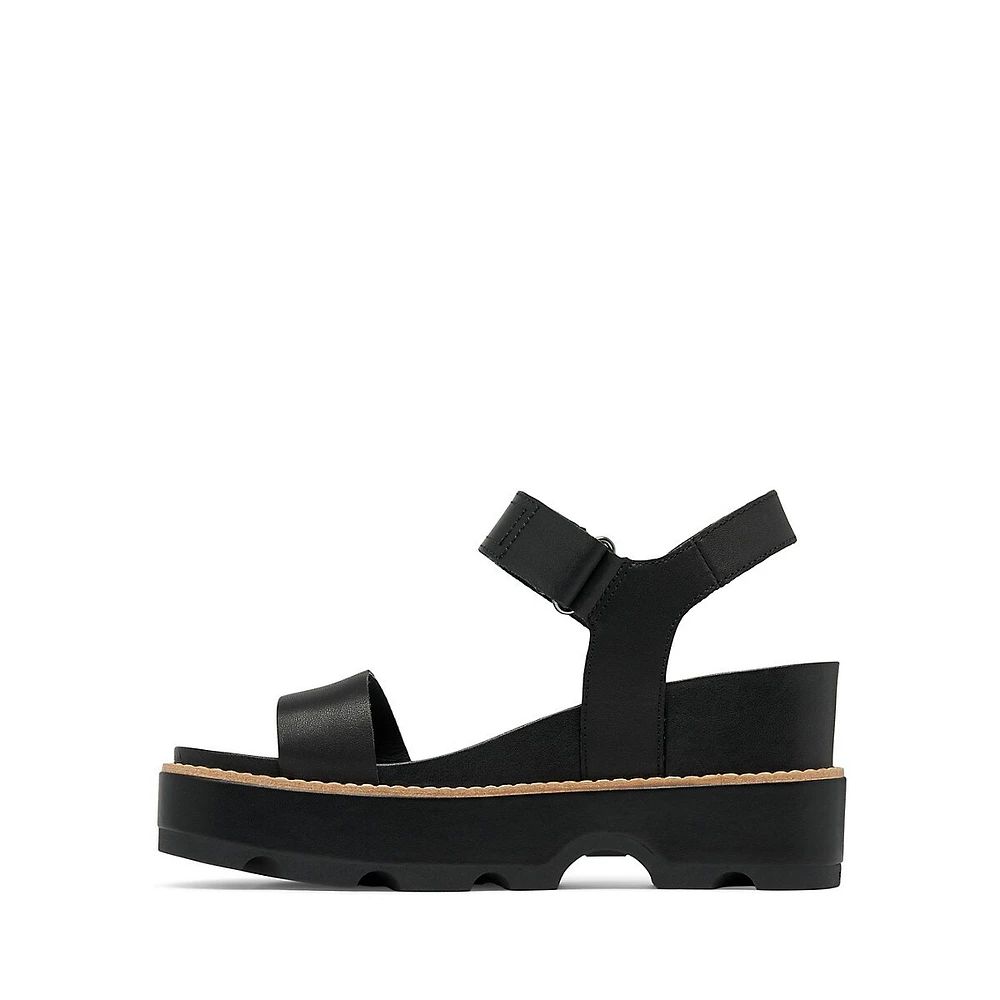 Women's Joanie IV Y-Strap Leather Wedge Sandals