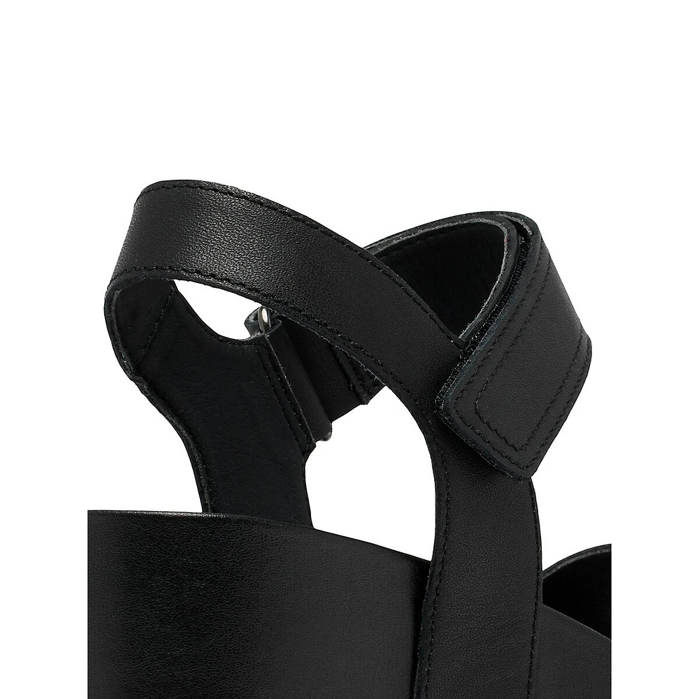 Women's Joanie IV Y-Strap Leather Wedge Sandals