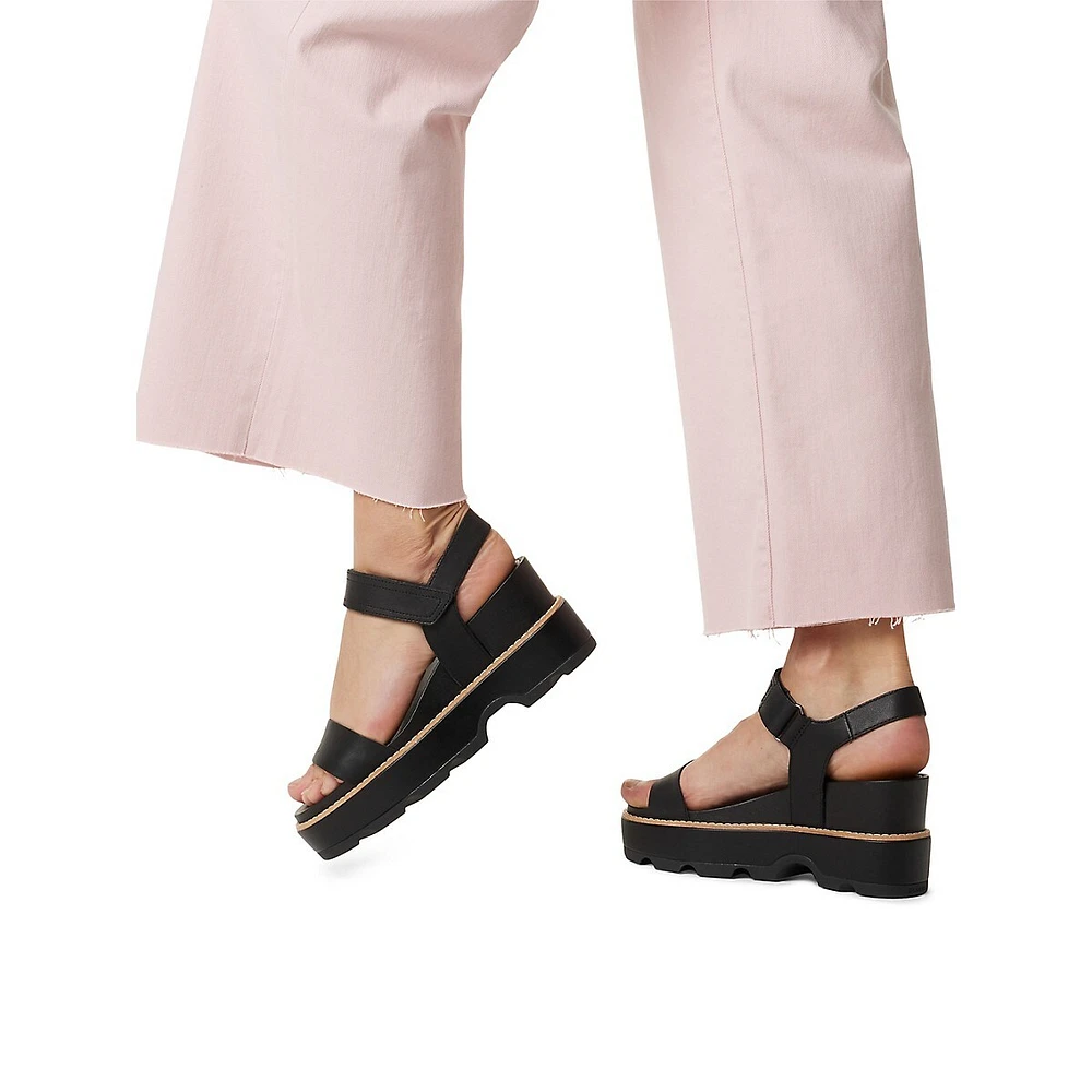 Women's Joanie IV Y-Strap Leather Wedge Sandals