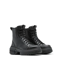 Women's Waterproof Leather Combat Boots