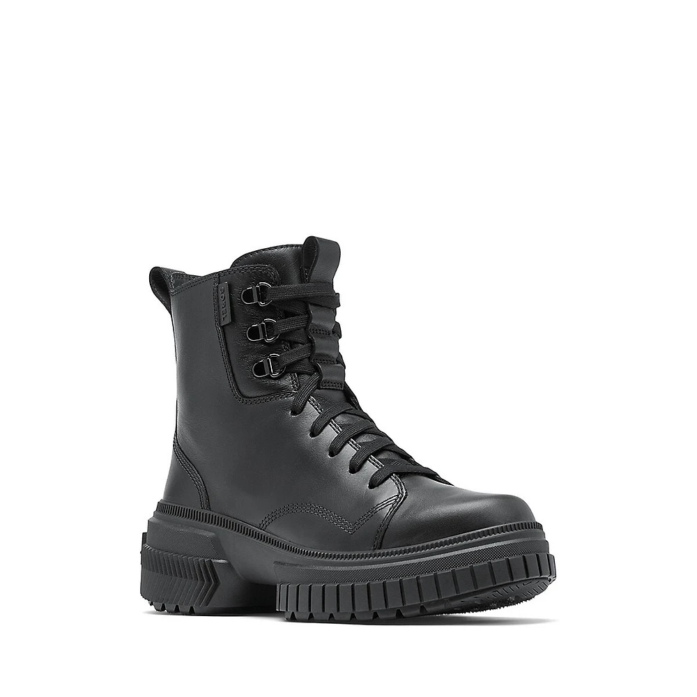 Women's Waterproof Leather Combat Boots