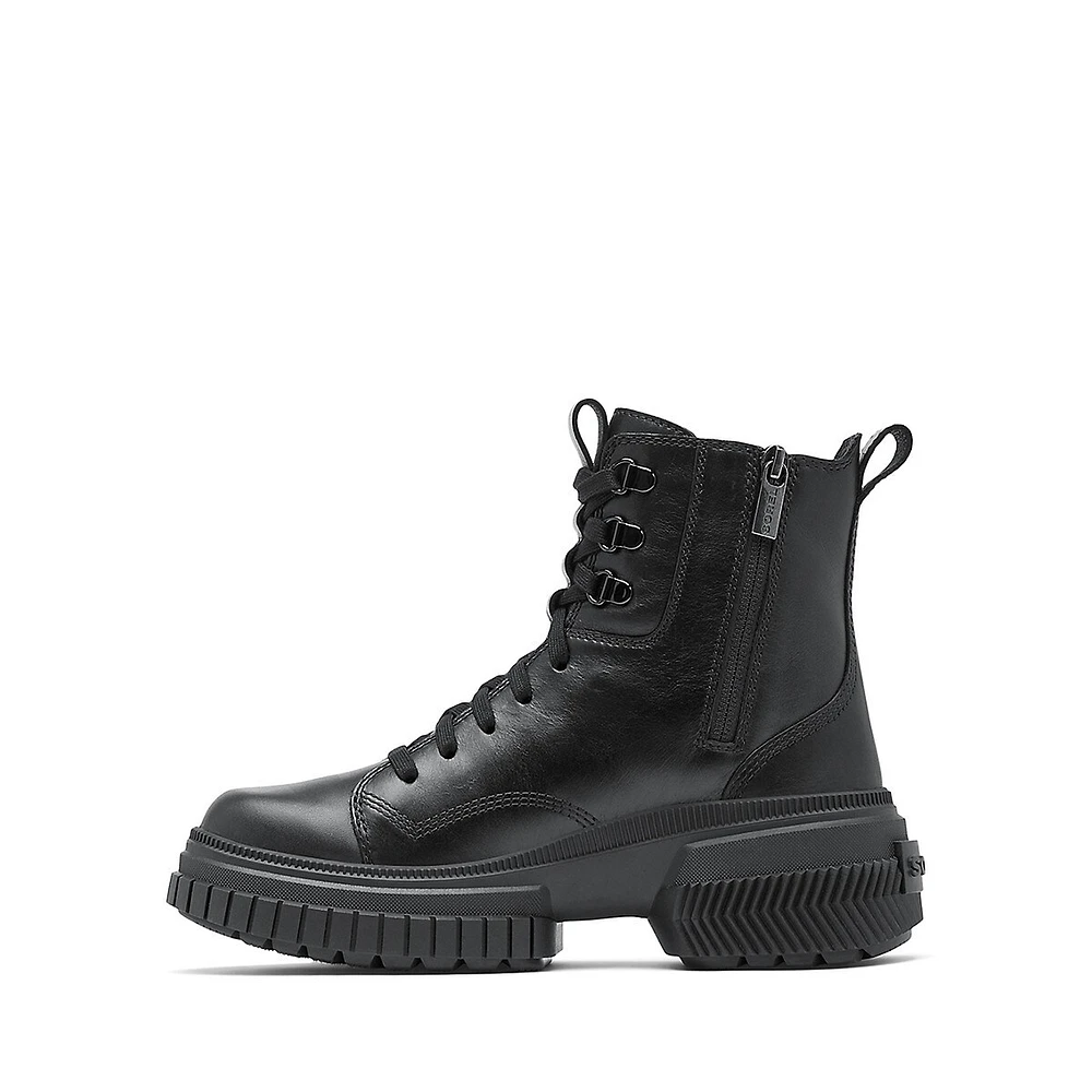 Women's Waterproof Leather Combat Boots