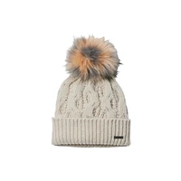 Boundless Days Faux Fur Pom Cable-Knit Toque