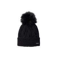 Boundless Days Faux Fur Pom Cable-Knit Toque