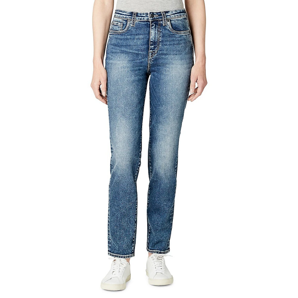 Jayden High-Rise Straight-Leg Jeans