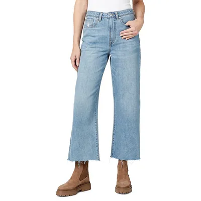 Addisson High-Rise Wide-Leg Cropped Jeans