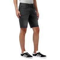 Relaxed Straight Dean Acid Creased Denim Shorts