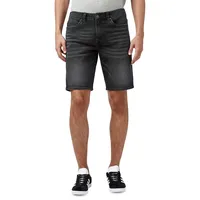 Relaxed Straight Dean Acid Creased Denim Shorts