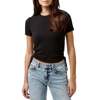 Emerson Side-Ruched T-Shirt