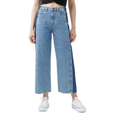 Addisson High-Rise Wide-Leg Cropped Jeans