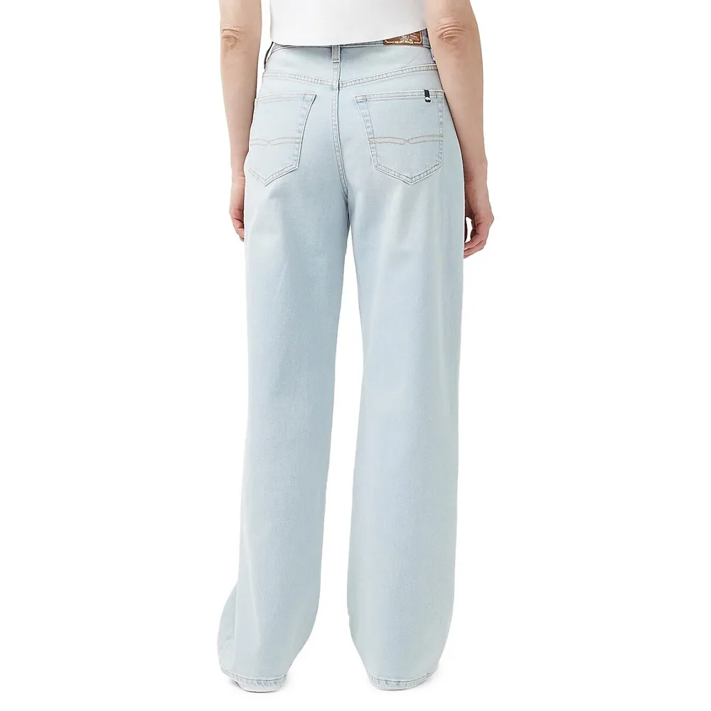 Jenifer Super High-Rise Loose-Fit Straight Jeans