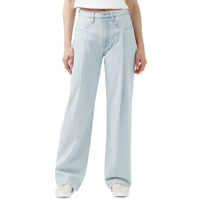 Jenifer Super High-Rise Loose-Fit Straight Jeans