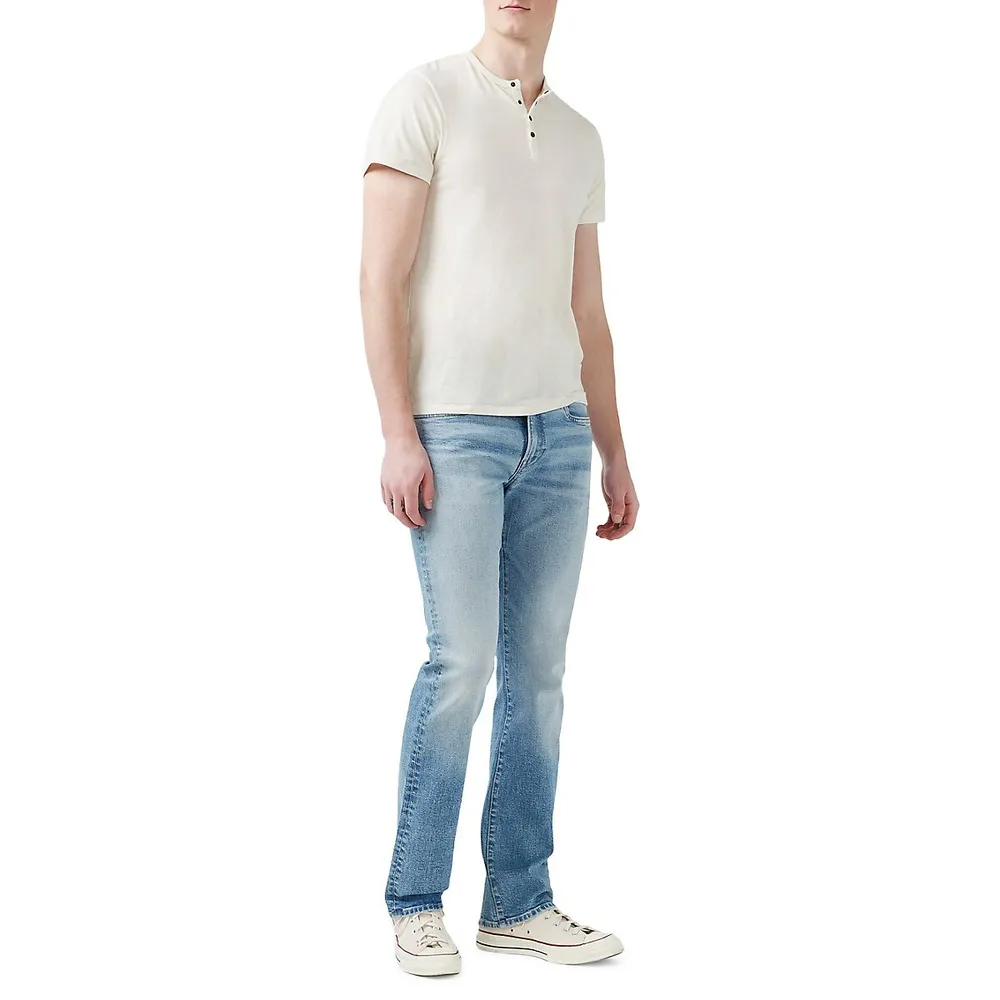 Slim Bootcut King Crinkled and Sanded Jeans