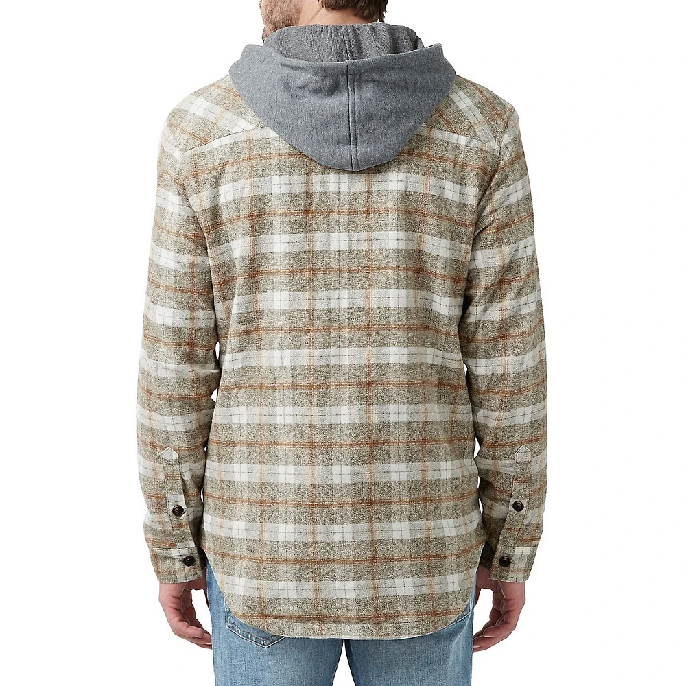 Sacket Hooded Plaid Shacket