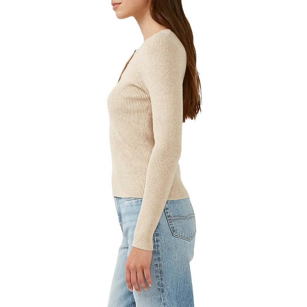Collins Fitted Ribbed Henley Shirt