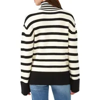 Drew Striped Funnel Neck Sweater