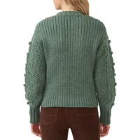 Larsa Cable-Knit Bobble Sweater