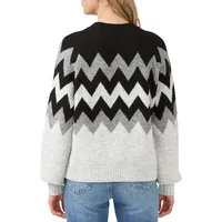 Nerissa Chevron-Stripe Sweater