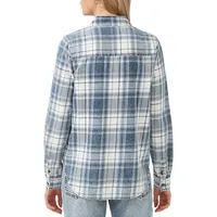 Teresa Relaxed Plaid Button-Down Shirt