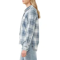 Teresa Relaxed Plaid Button-Down Shirt