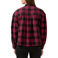 Ellera Flannel Cropped Shirt