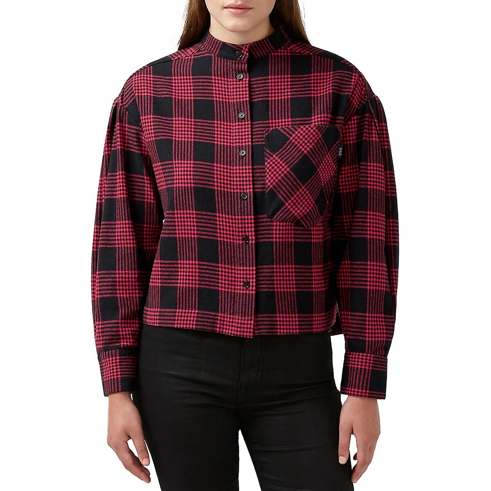 Ellera Flannel Cropped Shirt