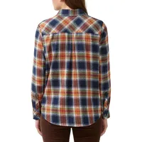 Percy Flannel Check Button-Down Shirt