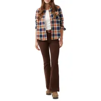 Percy Flannel Check Button-Down Shirt