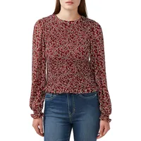 Langley Smocked Floral Blouse
