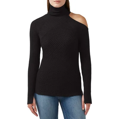 Beronia Cutout-Shoulder Sweater