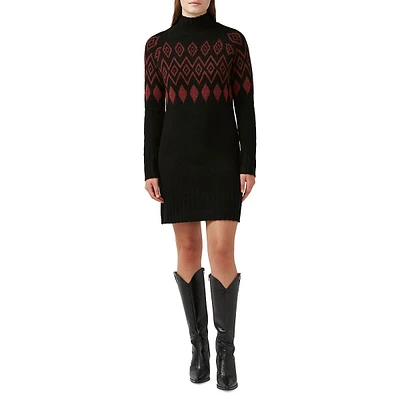 Massima Fair Isle Sweater Dress