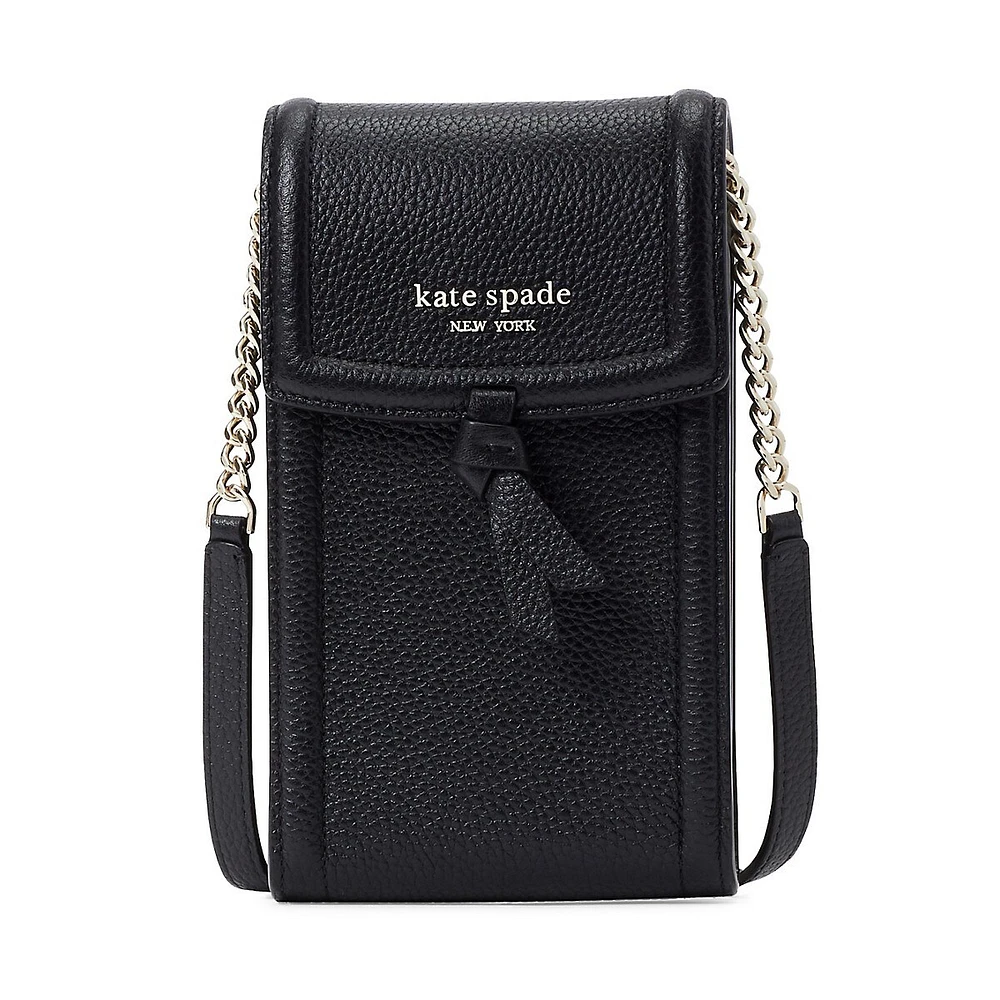 kate spade new york Knott Pebbled Leather Flap Crossbody Bag | Dillard's