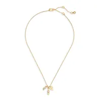True Love Goldtone & Cubic Zirconia Pendant Necklace