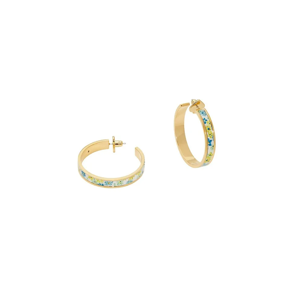 Heritage Spade Flower Hoops