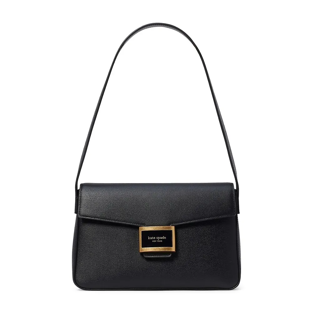 Royce New York Mini Leather Crossbody Bag - Black