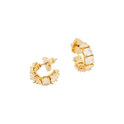 Candy Shop Goldtone & Cubic Zirconia Hoop Earrings