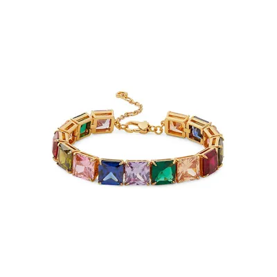 Candy Shop Goldtone, Crystal & Cubic Zirconia Bracelet
