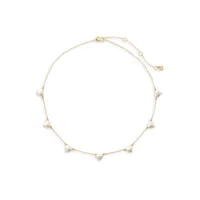 My Love Goldplated & Faux Pearl Scatter Necklace