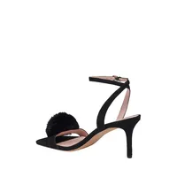 Amour Pom Suede Dress Sandals