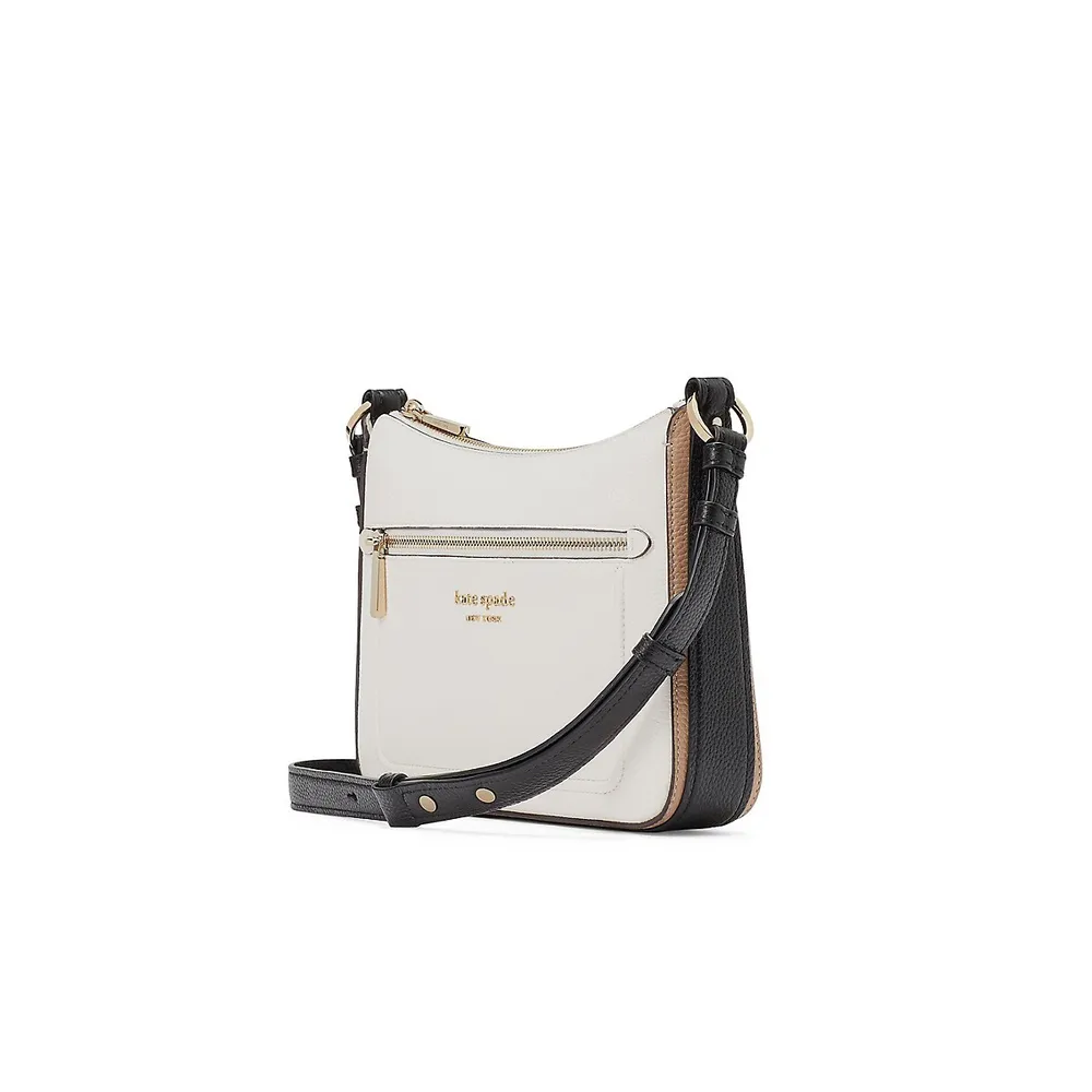 Medium Hudson Colourblock Pebbled Leather Crossbody Bag