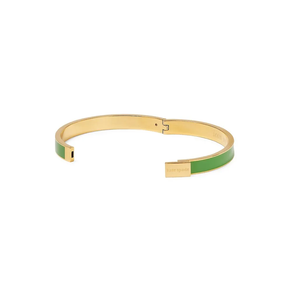 Idiom Icon In the Making Goldplated & Enamel Bangle Bracelet