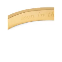 Idiom Icon In the Making Goldplated & Enamel Bangle Bracelet