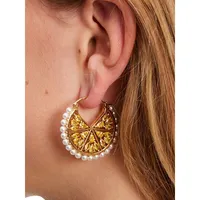 Fresh Squeeze Goldplated Hoop Earrings