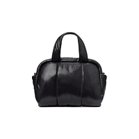 Puffed Puffy Fabric Convertible Satchel