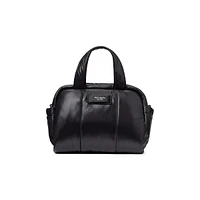 Puffed Puffy Fabric Convertible Satchel