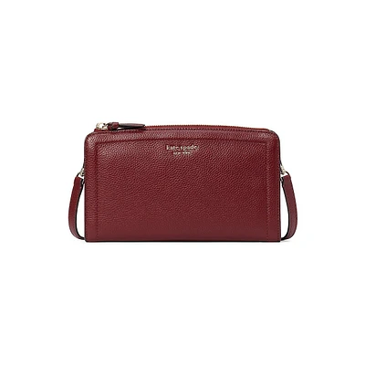 Small Knott Pebbled Leather Crossbody Bag