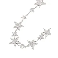 You're A Star Silvertone Collar Necklace