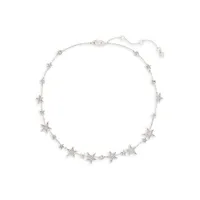 You're A Star Silvertone Collar Necklace