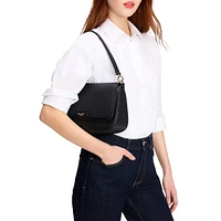 Hudson Pebbled Leather Shoulder Bag